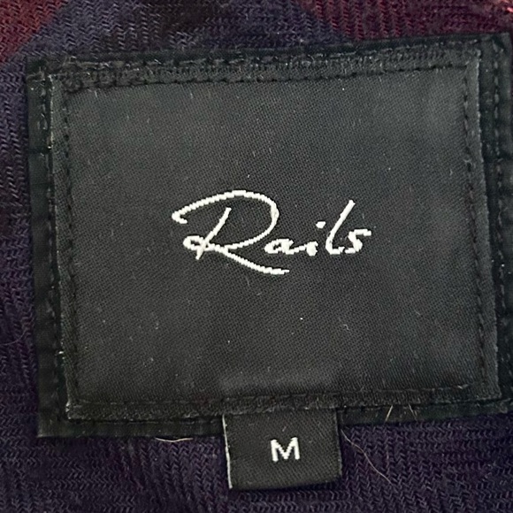 Rails Hunter Plaid Shirt Flannel Button Up Dark Grunge Cabincore Size Medium - Picture 8 of 8